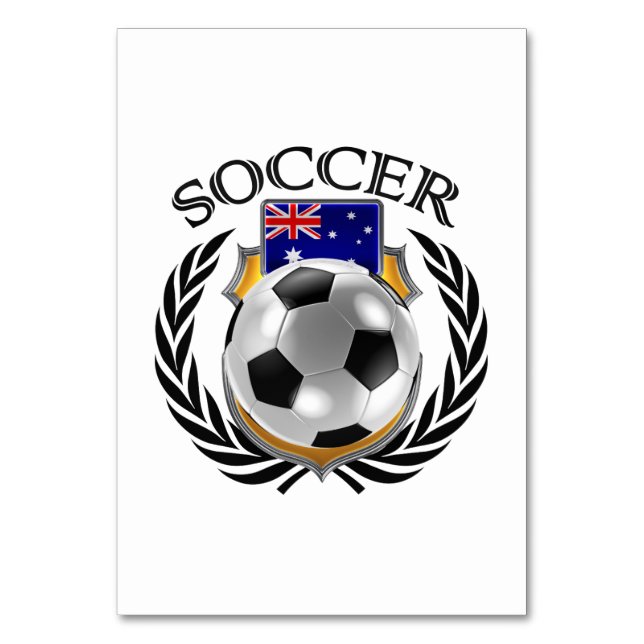 Numeração De Mesa Austrália Futebol 2016 Fan Gear (Verso)
