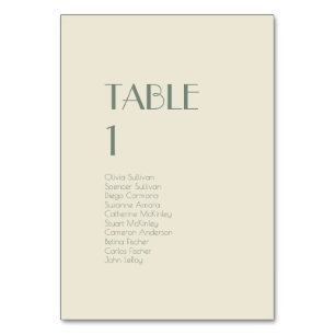 Numeração De Mesa Autumn Boho Deco   Creme Número de Convidados