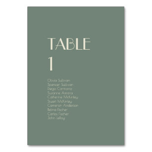 Numeração De Mesa Autumn Boho Deco Sage Green Table Number Convida