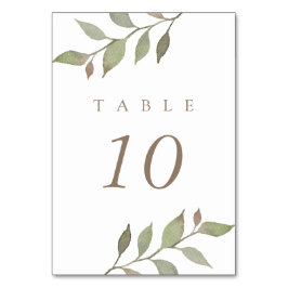 Numeração De Mesa Autumn Deixa Casamento Botânico