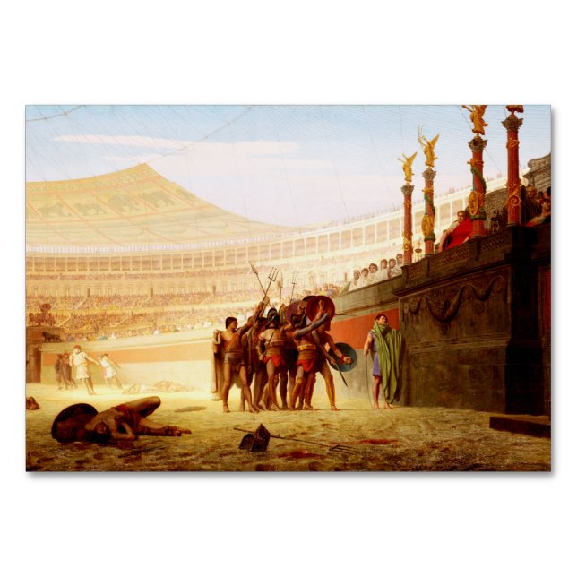 Numeração De Mesa Ave César de Jean-Léon Gérôme (Frente)