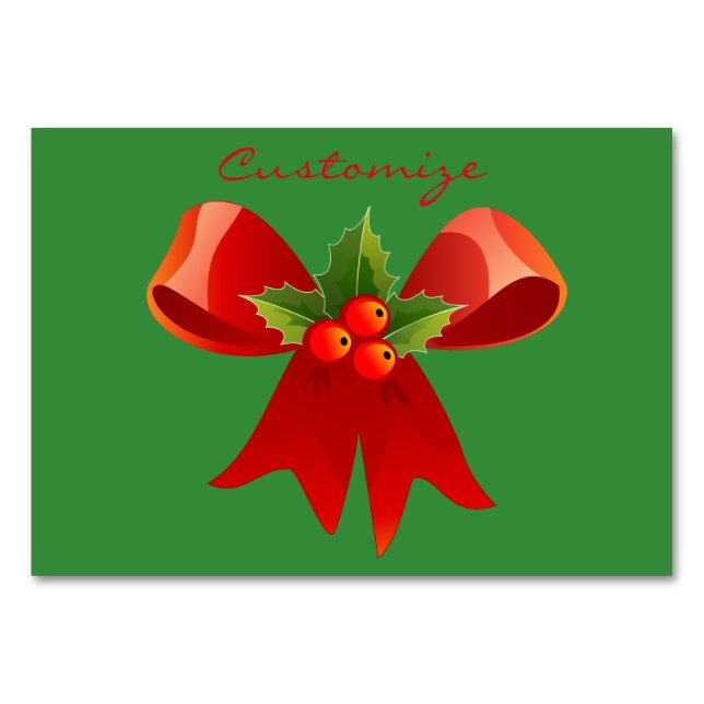 Numeração De Mesa Azevinho Holly Thunder_Cove (Frente)