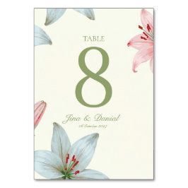 Numeração De Mesa Azure Bloom