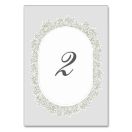 Numeração De Mesa Baby's Breath Monogram Gypsophila Floral Wedding