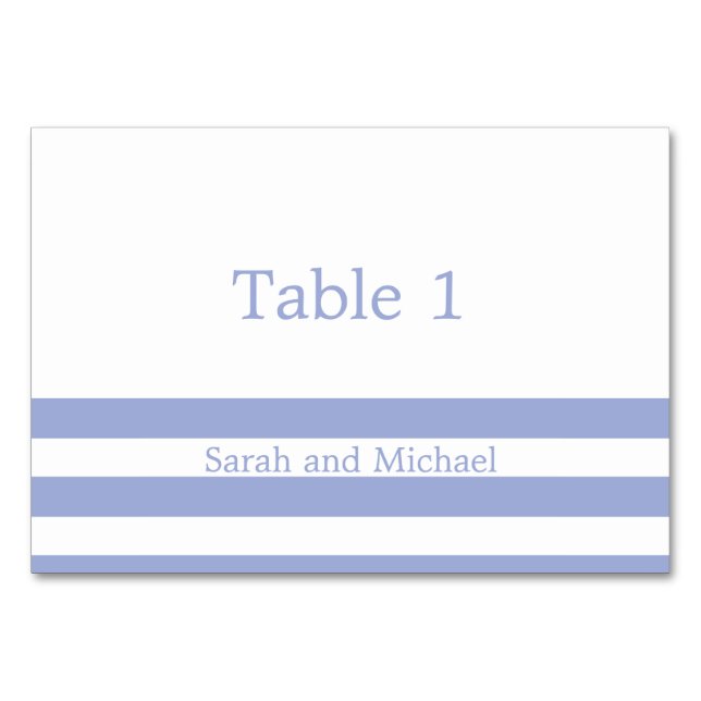 Numeração De Mesa Bandas Azuis Francesas (Frente)