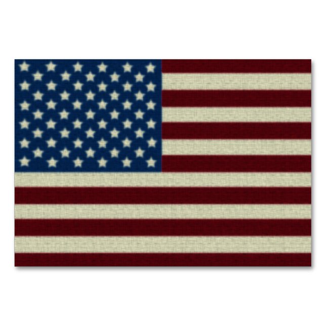 Numeração De Mesa Bandeira Americana Incomodada (Verso)