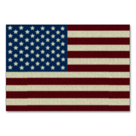 Numeração De Mesa Bandeira Americana Incomodada