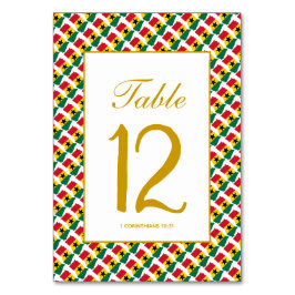 NUMERAÇÃO DE MESA BANQUETE DE CASAMENTO DE CELEBRAÇÃO DE GHANA