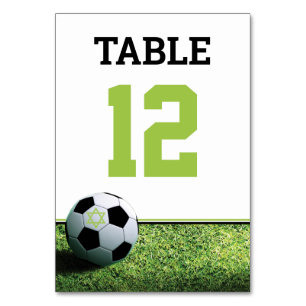 Numeração De Mesa Bar de futebol Mitzvah