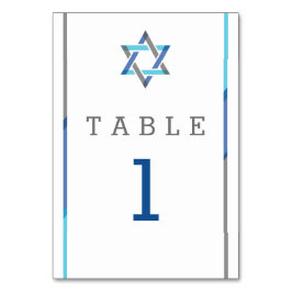 Numeração De Mesa Bar moderno Mitzvah Design - Teal e Preto