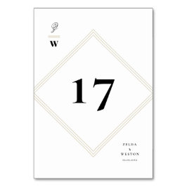 Numeração De Mesa Bares Clássicos Linhas Monograma Duplo Casamento M