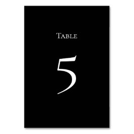 Numeração De Mesa Basic and Elegant Table Number Card
