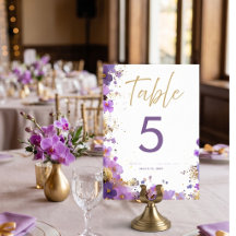 Bat Mitzvah Floral Roxo e Dourado