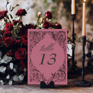Numeração De Mesa Bat Vitoriano Até Casamento Negro e Vinho da Morte