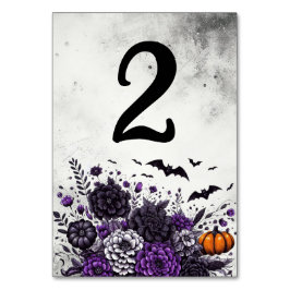 Numeração De Mesa Bats e Flores Tabela Número 2