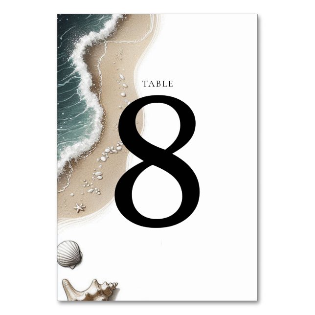 Numeração De Mesa Beach Vibe (Frente)