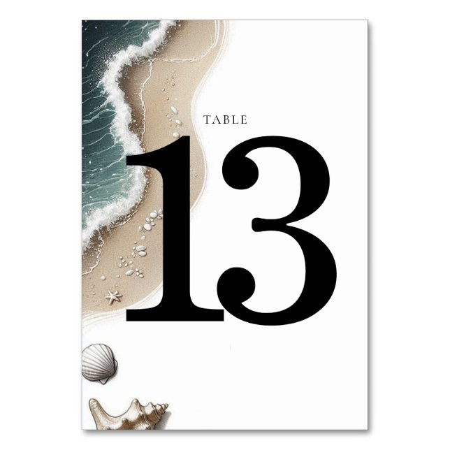 Numeração De Mesa Beach Vibe (Frente)