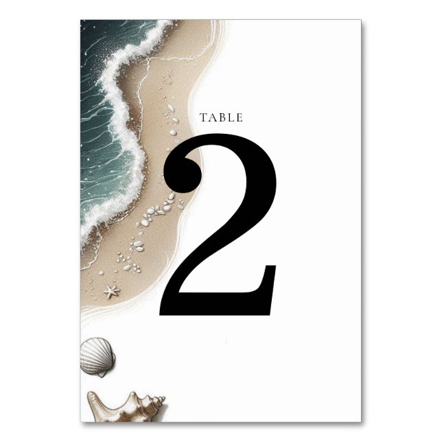 Numeração De Mesa Beach Vibe (Frente)