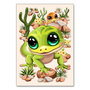 Numeração De Mesa Bebê Geckos Personagens de desenho animados