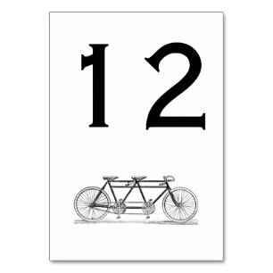 Numeração De Mesa Bicicleta Antiga Construída Para Dois / Bicicleta 