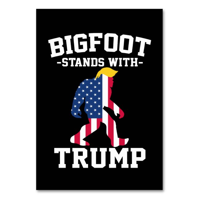 Numeração De Mesa Bigfoot Com Eleições Trump 2024 (Frente)