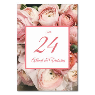 Numeração De Mesa Blush Floral