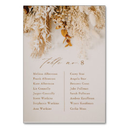 Numeração De Mesa Boho Fall Flowers Casamento