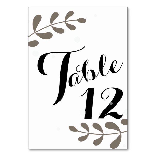 Numeração De Mesa Boho Floral Wedding (Frente)