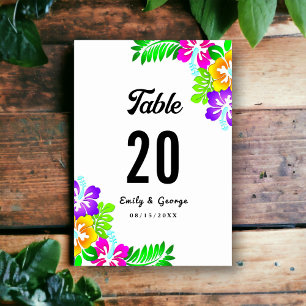 Numeração De Mesa Boho Rustic Colorful Rosas Verão Casamento Floral