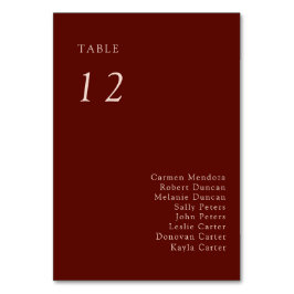 Numeração De Mesa Boho Terracotta Seating Chart Wedding Copper