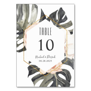 Numeração De Mesa Boho Tropical Floral Wedou Banquet