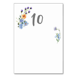 Numeração De Mesa Boho Watercolor Selvagens Casamento