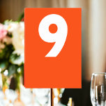 Numeração De Mesa Bold Retro Wedding<br><div class="desc">Tabela Número em um estilo retrógrado ousado e colorido Cartão de Local de Ricaso - adicione seus números de tabela a esses cartões de excelente - perfeito para sua recepção de casamento - projetado em um estilo moderno de zestidade - complementa os outros produtos da coleção</div>