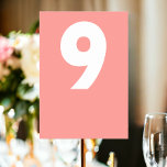 Numeração De Mesa Bold Retro Wedding<br><div class="desc">Tabela Número em um estilo retrógrado ousado e colorido Cartão de Local de Ricaso - adicione seus números de tabela a esses cartões de excelente - perfeito para sua recepção de casamento - projetado em um estilo moderno de zestidade - complementa os outros produtos da coleção</div>