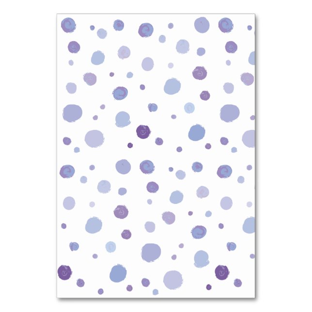 Numeração De Mesa bolinhas pintadas à mão (Frente)