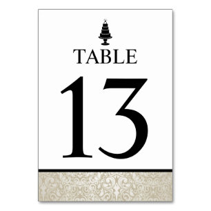 Numeração De Mesa Bolo de Casamento