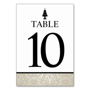 Numeração De Mesa Bolo de Casamento
