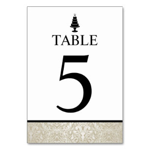 Numeração De Mesa Bolo de Casamento