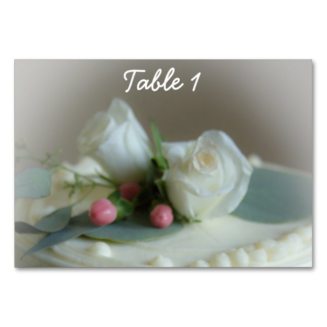 Numeração De Mesa Bolo de Casamento (Frente)