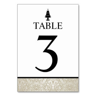 Numeração De Mesa Bolo de Casamento