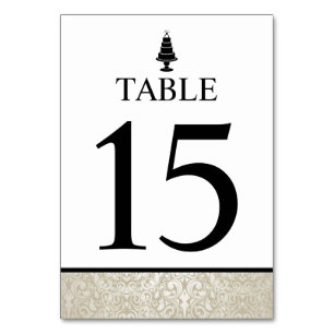 Numeração De Mesa Bolo de Casamento