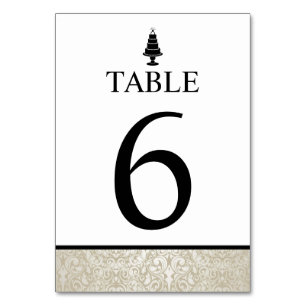 Numeração De Mesa Bolo de Casamento