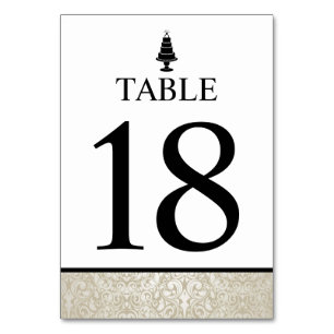 Numeração De Mesa Bolo de Casamento