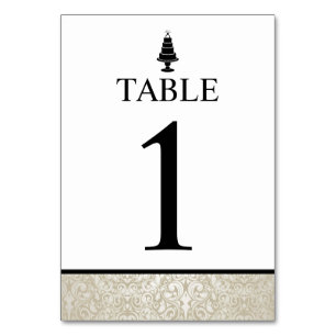 Numeração De Mesa Bolo de Casamento