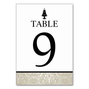 Numeração De Mesa Bolo de Casamento