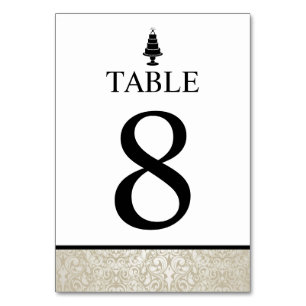 Numeração De Mesa Bolo de Casamento