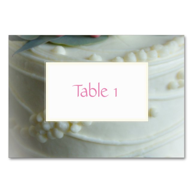 Numeração De Mesa Bolo de Casamento (Frente)