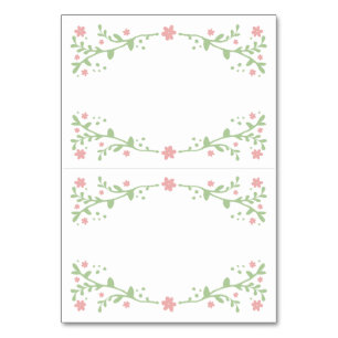 Numeração De Mesa Bonito em placas de Mesa dobráveis cor-de-rosa