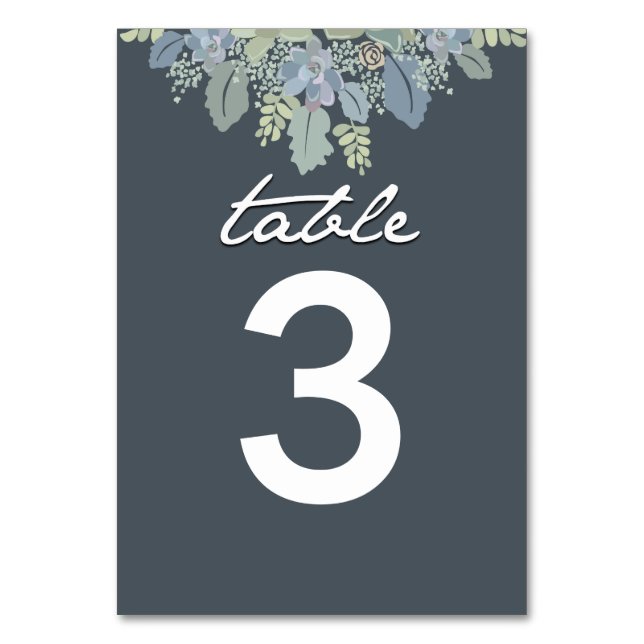 Numeração De Mesa Bonito Número da Tabela de Casamento do Jardim de  (Frente)