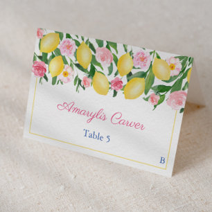 Numeração De Mesa Bonito Pink Lemons Meal Choices